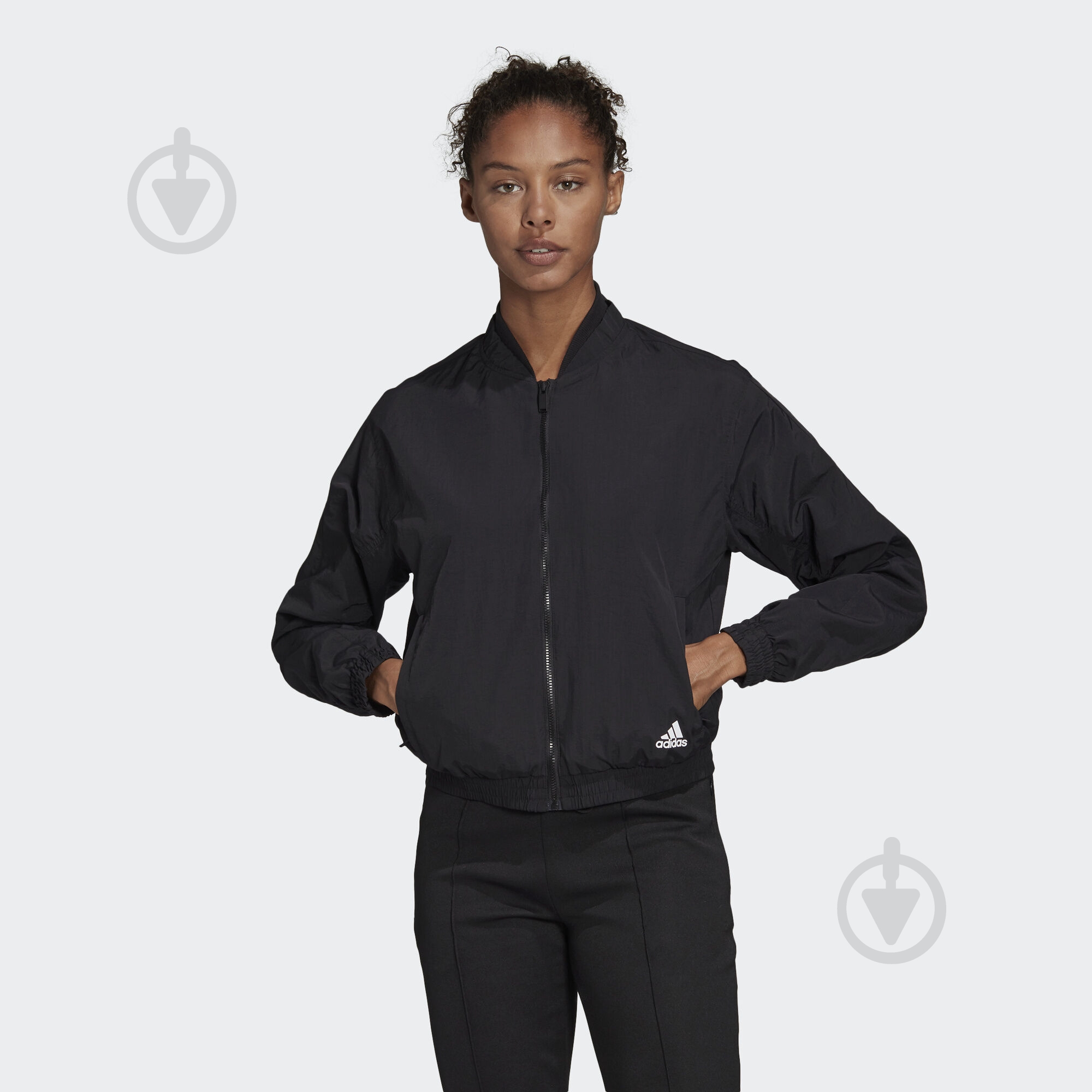 Вітрівка жіноча демісезонна Adidas W St Bomber FI6737 р.XS чорна - фото 3