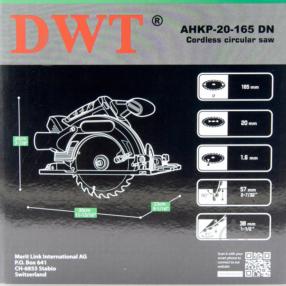 Пила дисковая DWT AHKP20-165 DN - фото 11