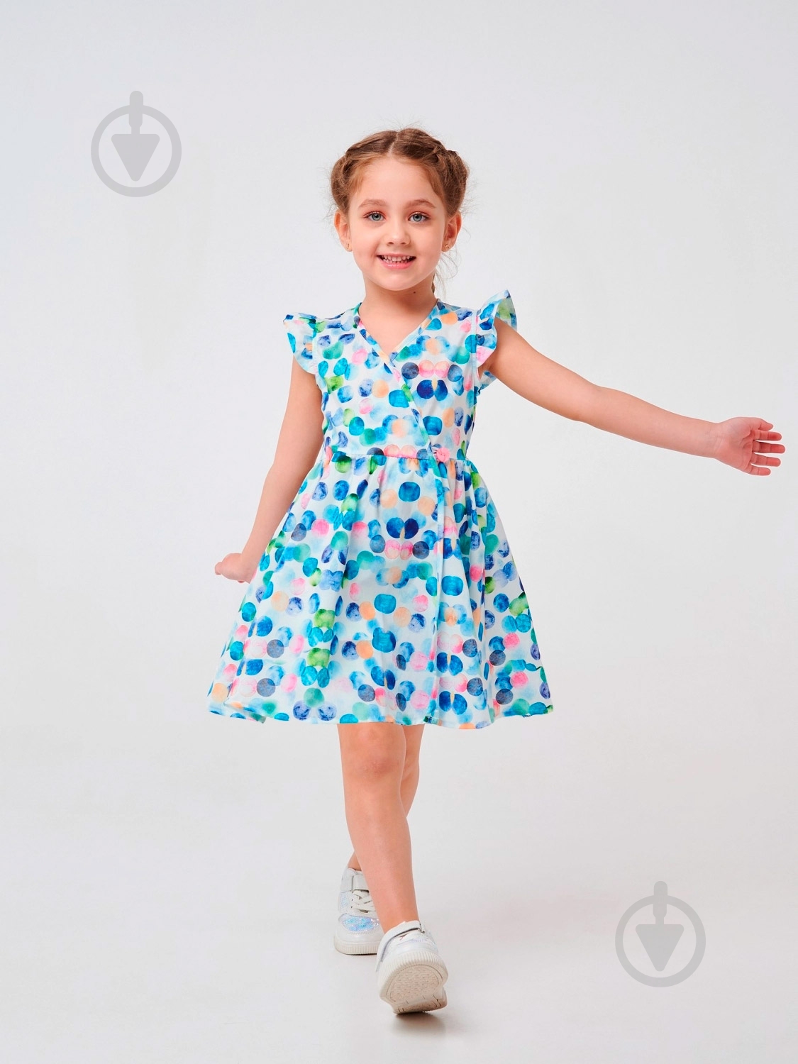 Платье Smil Шарики 120351 р.104 разноцветный - фото 3 Платье Smil Шарики 120351 р.104 разноцветный - фото 3