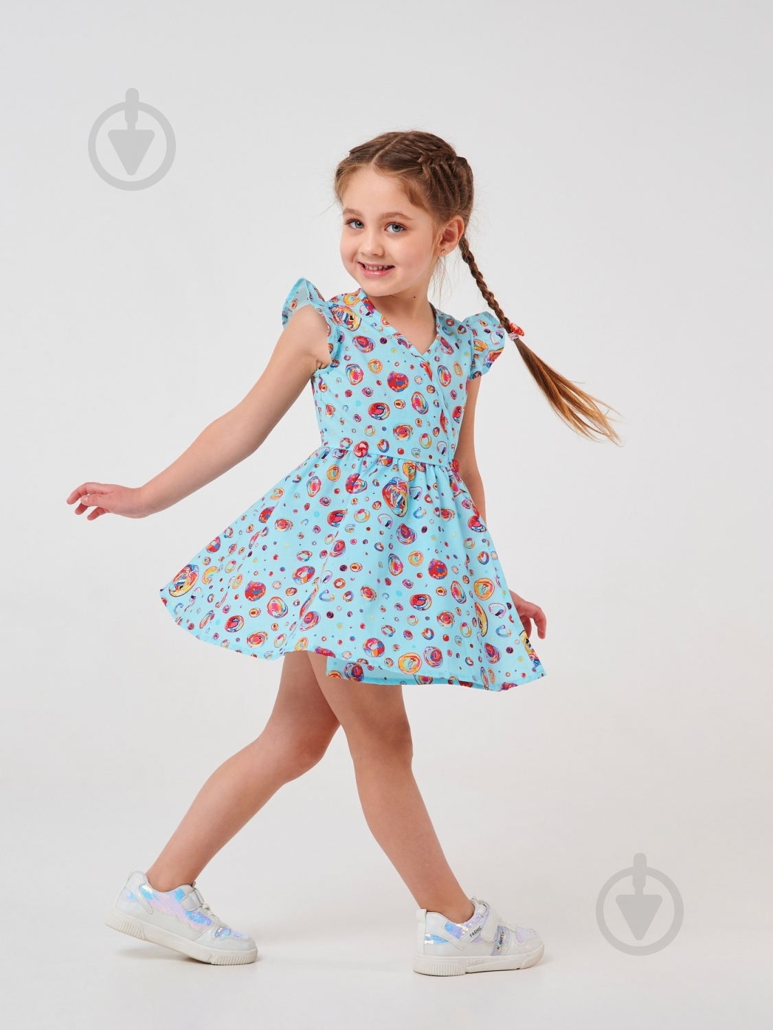 Платье Smil Пузыри 120351 р.104 разноцветный - фото 4