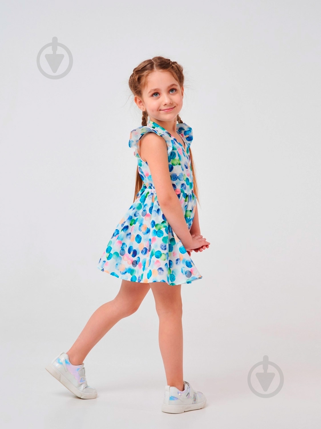Платье Smil Шарики 120351 р.110 разноцветный - фото 2 Платье Smil Шарики 120351 р.110 разноцветный - фото 2