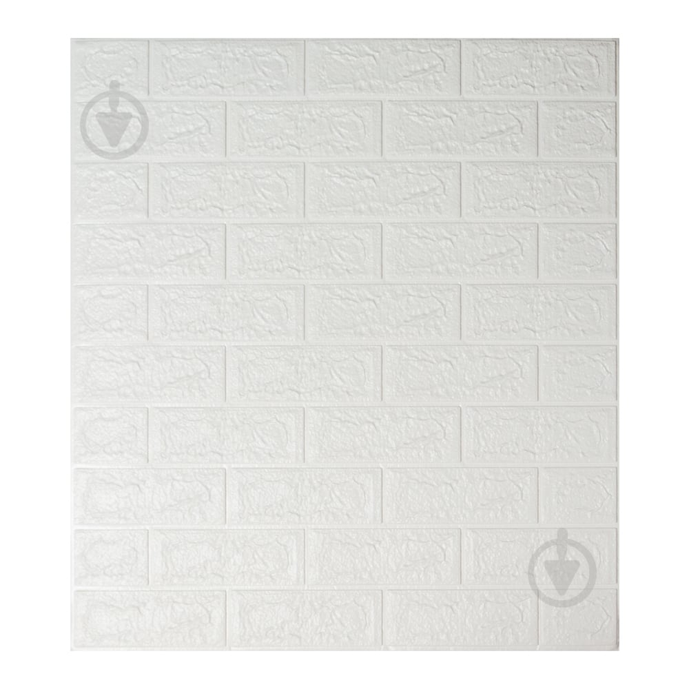 Панель самоклеющаяся Sticker Wall кирпич 700x770x5 мм белый (01-5) - фото 1