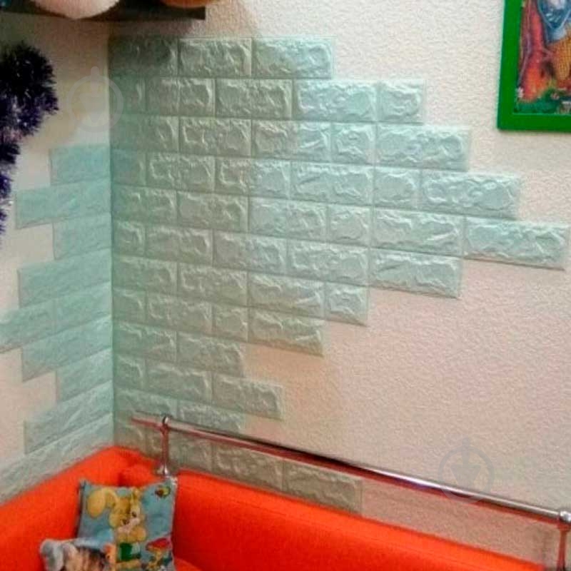 Панель самоклеющаяся Sticker Wall 770x700x5 мм бирюзовый (02-5) - фото 3