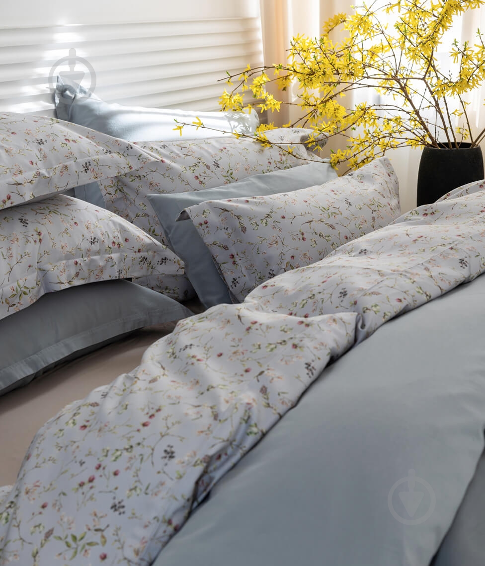 Комплект постільної білизни Нerbary Light Grey 2 світло-сірий Decoflux - фото 3 Комплект постільної білизни Нerbary Light Grey 2 світло-сірий Decoflux - фото 3