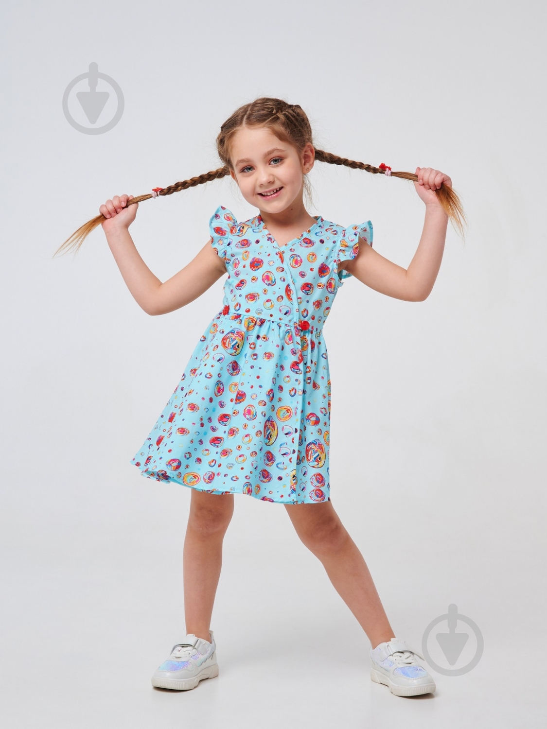 Платье Smil Пузыри 120351 р.116 разноцветный - фото 3