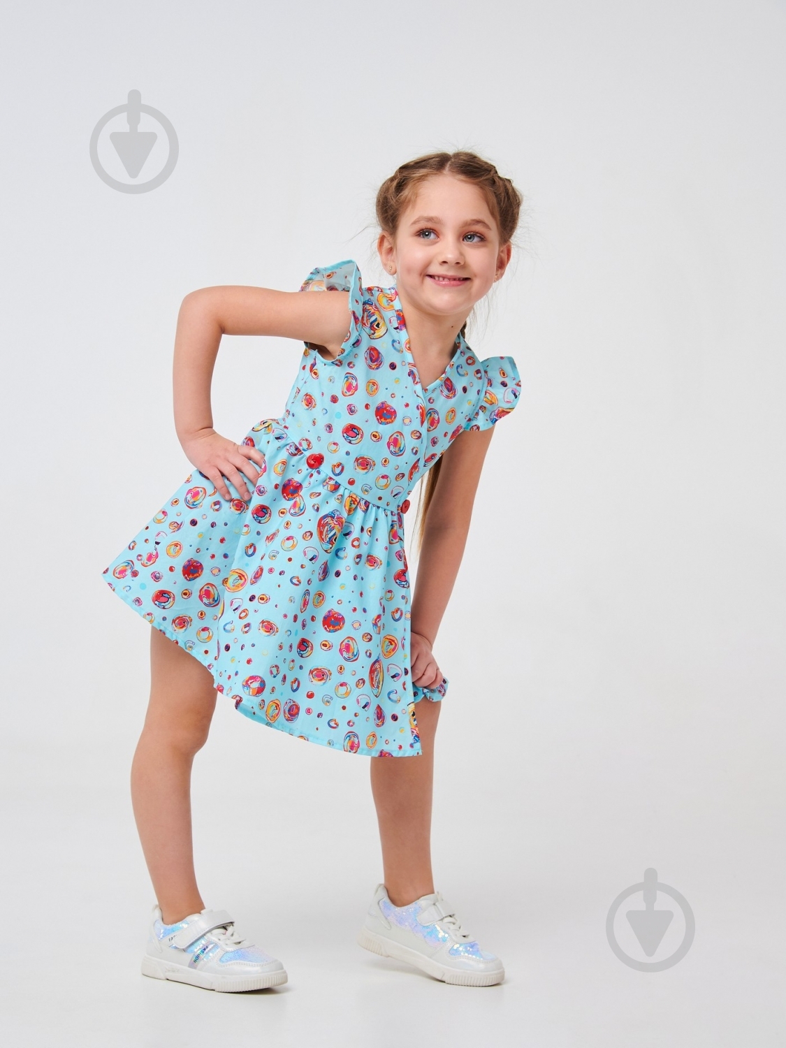 Платье Smil Пузыри 120351 р.116 разноцветный - фото 2
