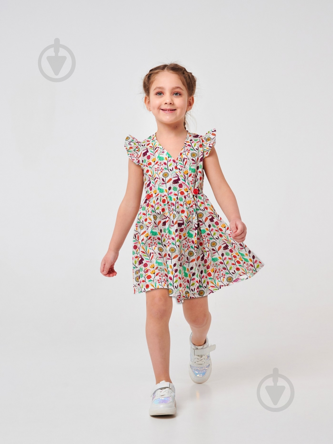 Платье Smil Луг 120351 р.92 разноцветный - фото 3 Платье Smil Луг 120351 р.92 разноцветный - фото 3