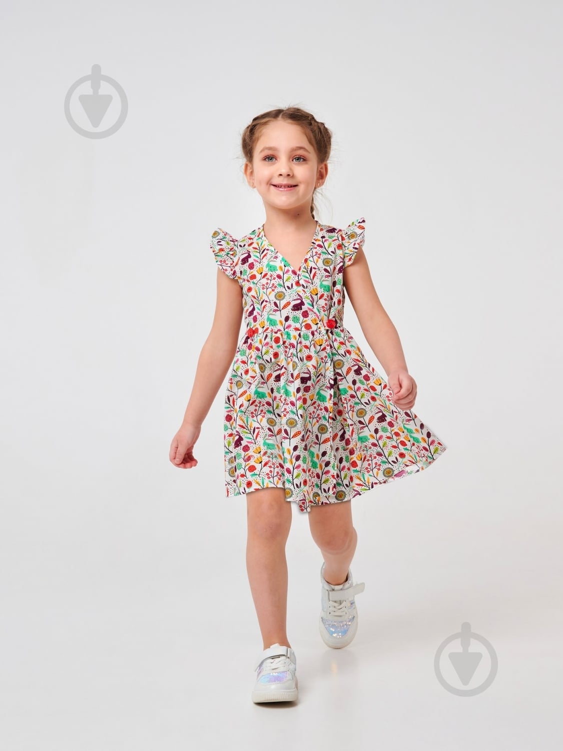 Платье Smil Луг 120351 р.98 разноцветный - фото 3 Платье Smil Луг 120351 р.98 разноцветный - фото 3
