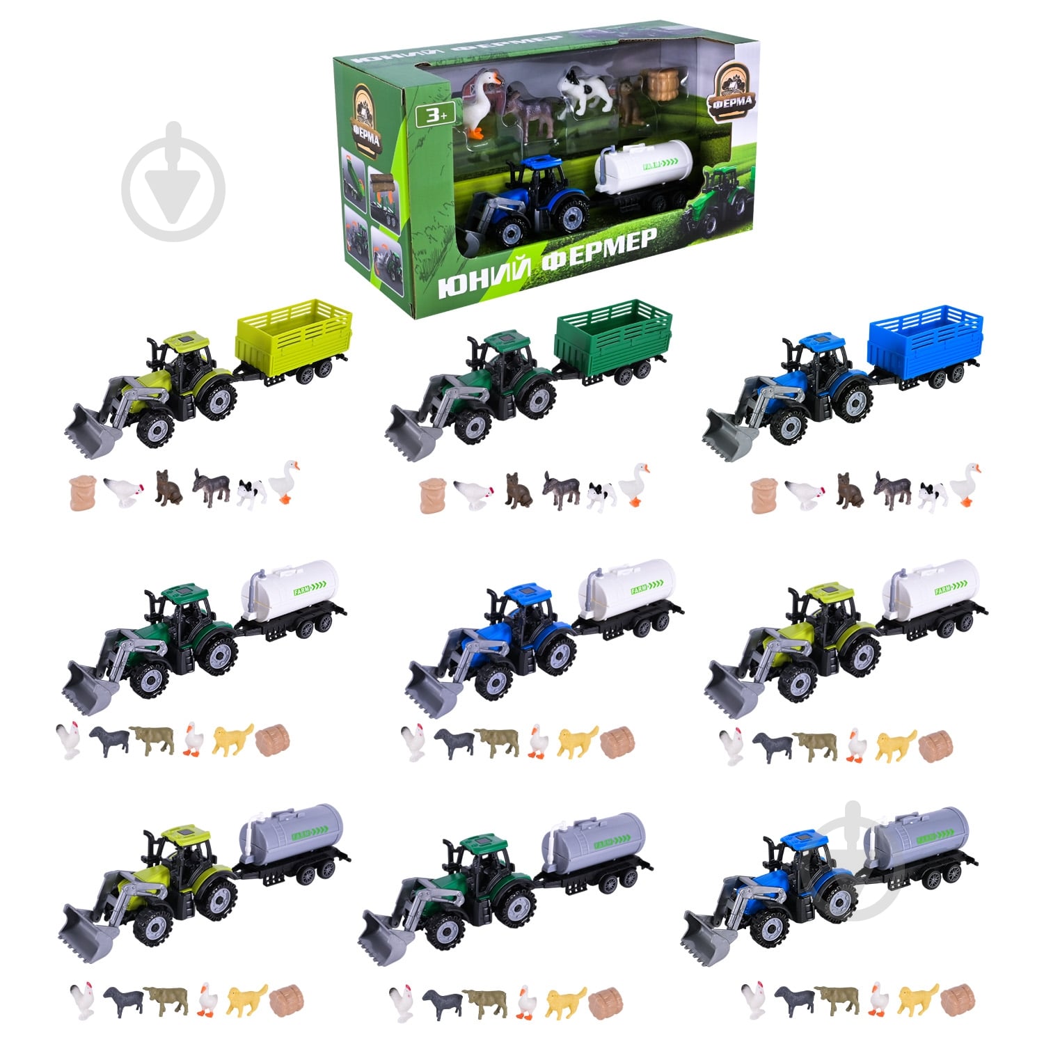 Трактор із причепом Shantou 5279-100AB - фото 1