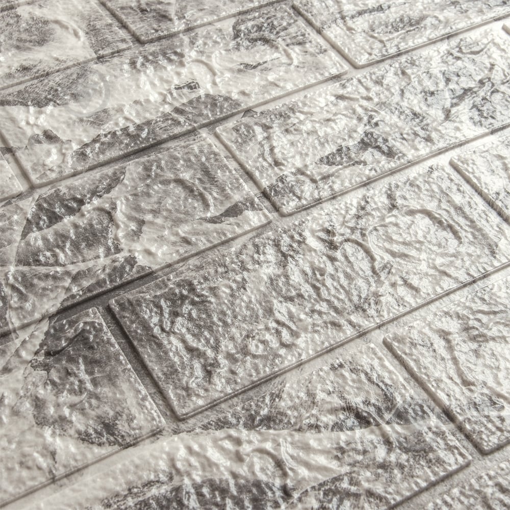 3D-панель Sticker Wall мармур чорний 700х770х5 мм (61-5) - фото 2