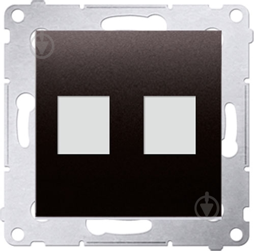 Адаптер Simon Premium 2xRJ45 Keystone антрацит DKP2.01/48 - фото 1