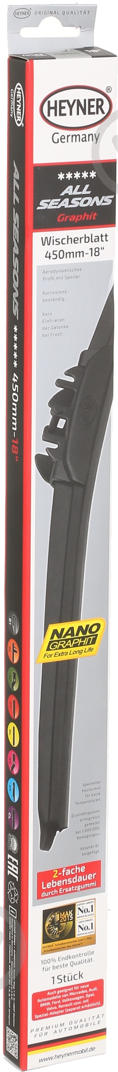 Щетка стеклоочистителя Alca ALL SEASONS 088 450 мм 1 шт. - фото 5