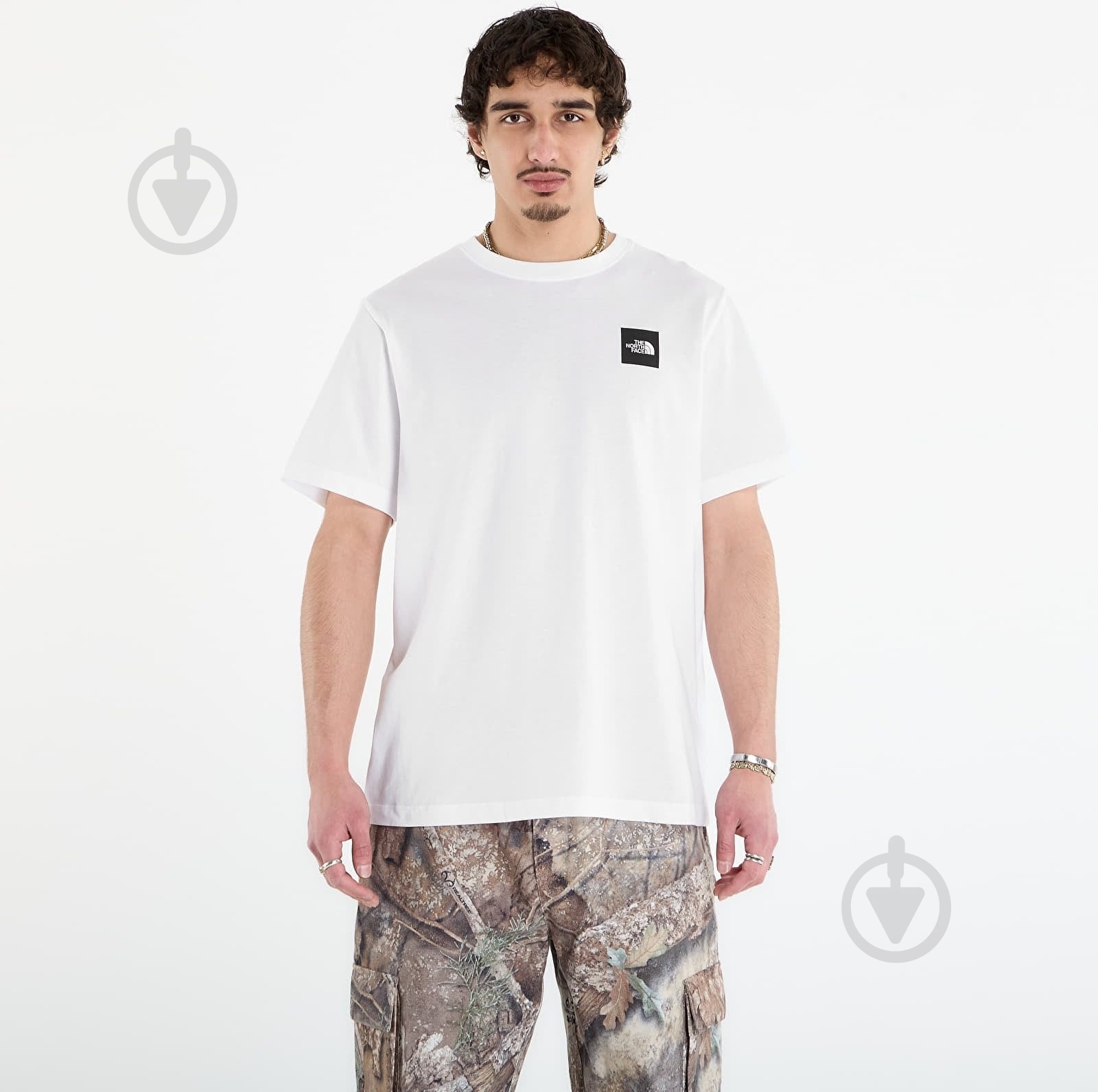 Футболка THE NORTH FACE M EVOLUTION BOX HALF DOME REGULAR SHORT NF0A8G9CFN41 р.M белый - фото 1