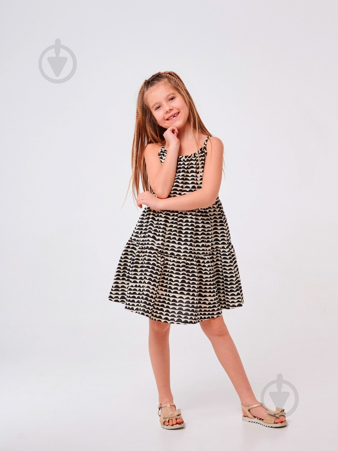Сарафан для дівчаток Smil 120358 р.122 чорний - фото 1 Сарафан для дівчаток Smil 120358 р.122 чорний - фото 1
