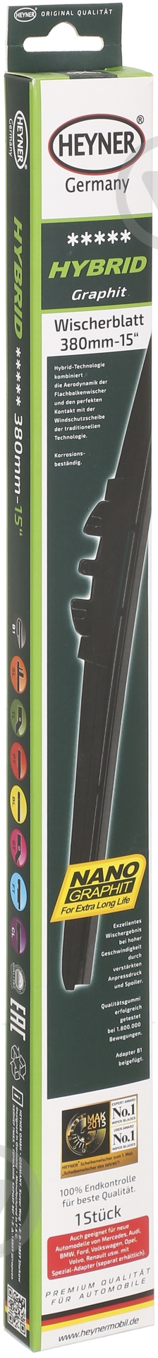 Щетка стеклоочистителя Alca HIBRID 025 380 мм 1 шт. - фото 5