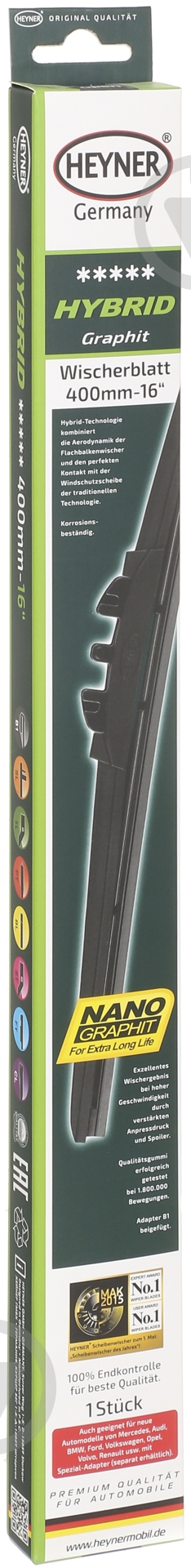 Щетка стеклоочистителя Heyner HIBRID 400 мм 1 шт. - фото 5