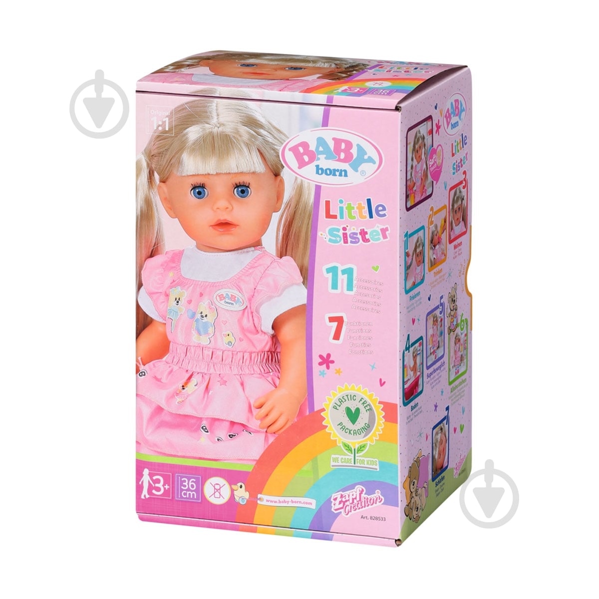 ᐉ Лялька Zapf Baby Born Молодша сестричка 36 см 834916 • Краща