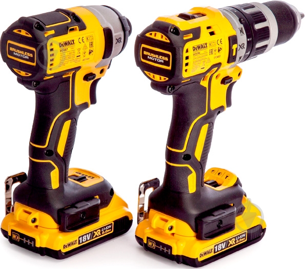 Набор инструментов DeWalt ударная дрель-шуруповерт DCD796 и ударный шуруповерт DCF887 DCK266D2 - фото 3 Набор инструментов DeWalt ударная дрель-шуруповерт DCD796 и ударный шуруповерт DCF887 DCK266D2 - фото 3