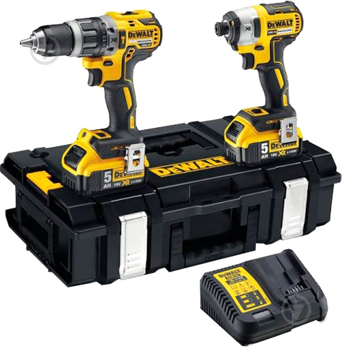 Набір інструментів DeWalt ударний дриль-шуруповерт DCD796 і ударний гайковерт DCF887 DCK266P2 - фото 1 Набір інструментів DeWalt ударний дриль-шуруповерт DCD796 і ударний гайковерт DCF887 DCK266P2 - фото 1