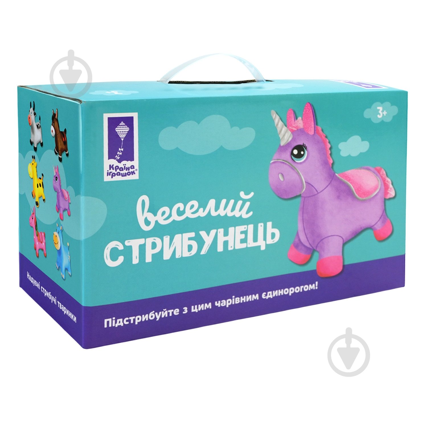 Стрибунець надувний Shantou Єдиноріг плюшевий PJ2810 - фото 5 Стрибунець надувний Shantou Єдиноріг плюшевий PJ2810 - фото 5