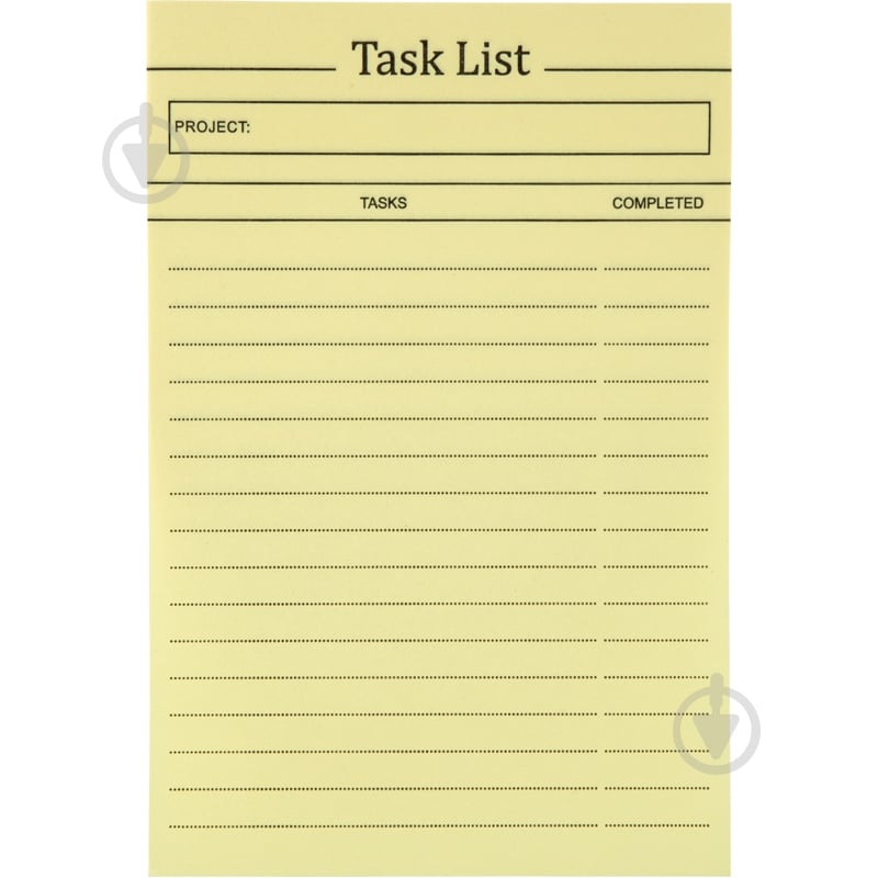 Блок бумаги с липким слоем Task list 100x150 мм 100 л 2480-01-a Axent - фото 1