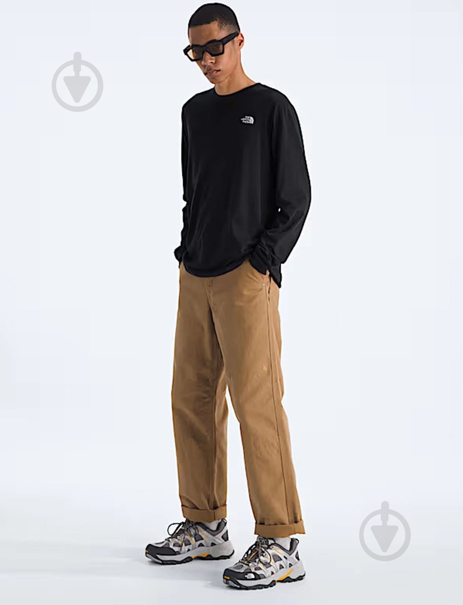 Футболка THE NORTH FACE M EVOLUTION SIMPLE DOME REGULAR LONG SLE NF0A8EU3JK31 р.S черный - фото 3