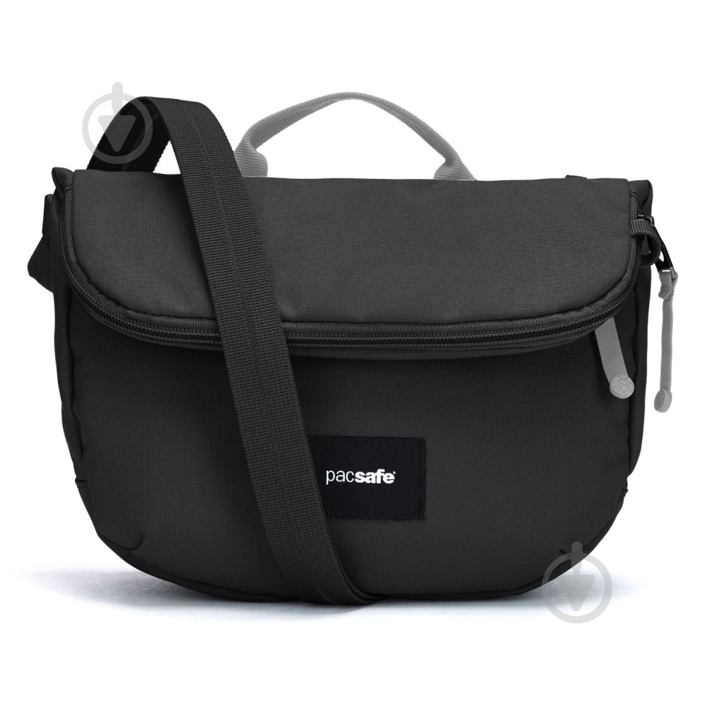 Сумка через плече Pacsafe GO Saddle Crossbody 11 л чорний - фото 1