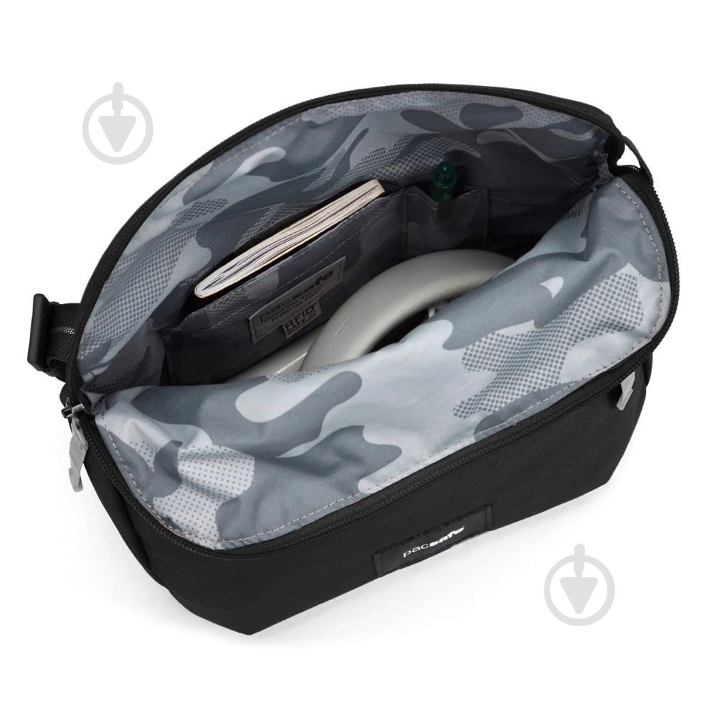 Сумка через плече Pacsafe GO Saddle Crossbody 11 л чорний - фото 5