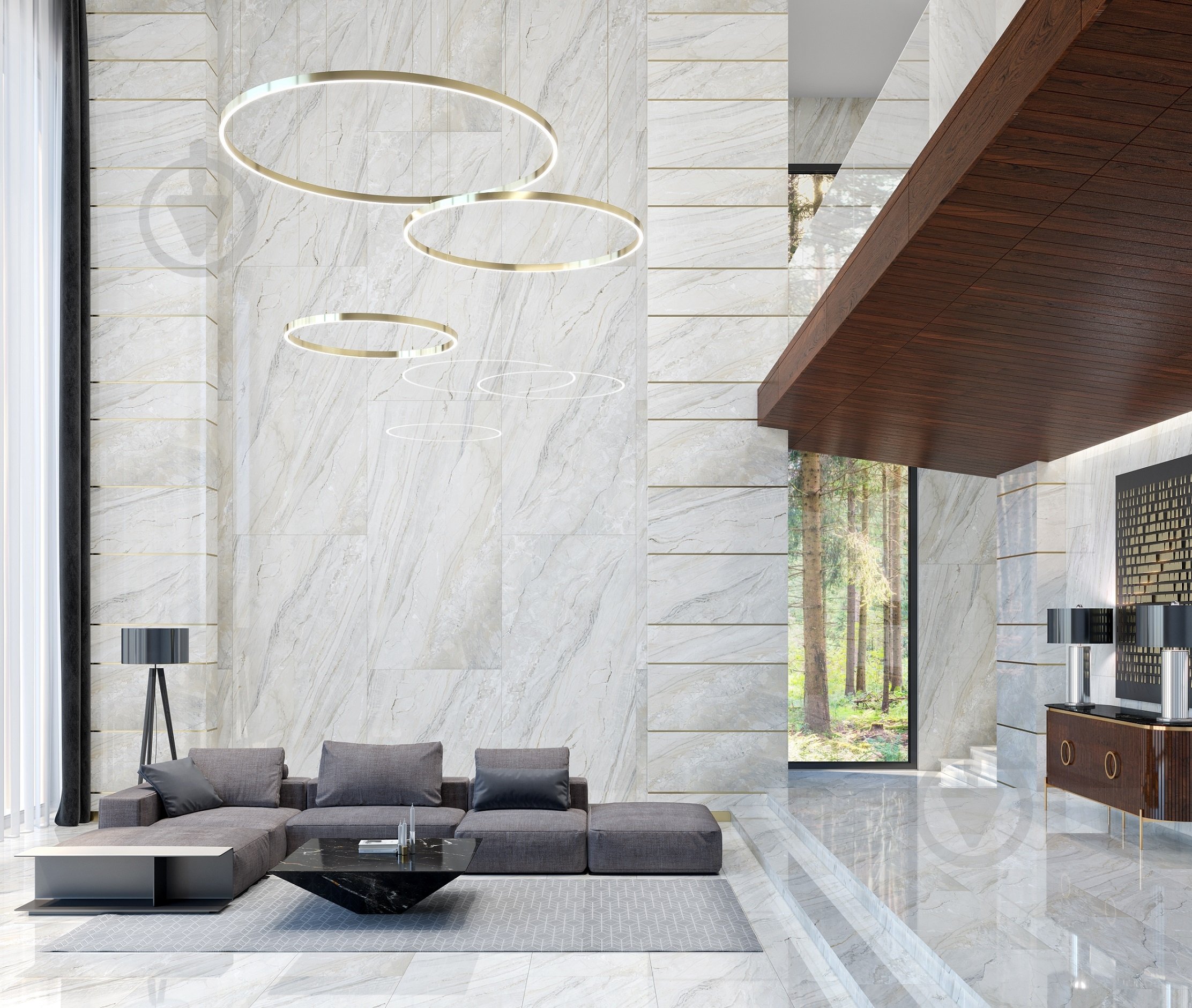 Плитка INTER GRES Davos серый 60х60 /48 071/L - фото 2