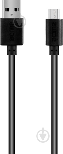 Кабель Acme USB – microUSB 2 м черный (4770070879047) CB1012 - фото 1