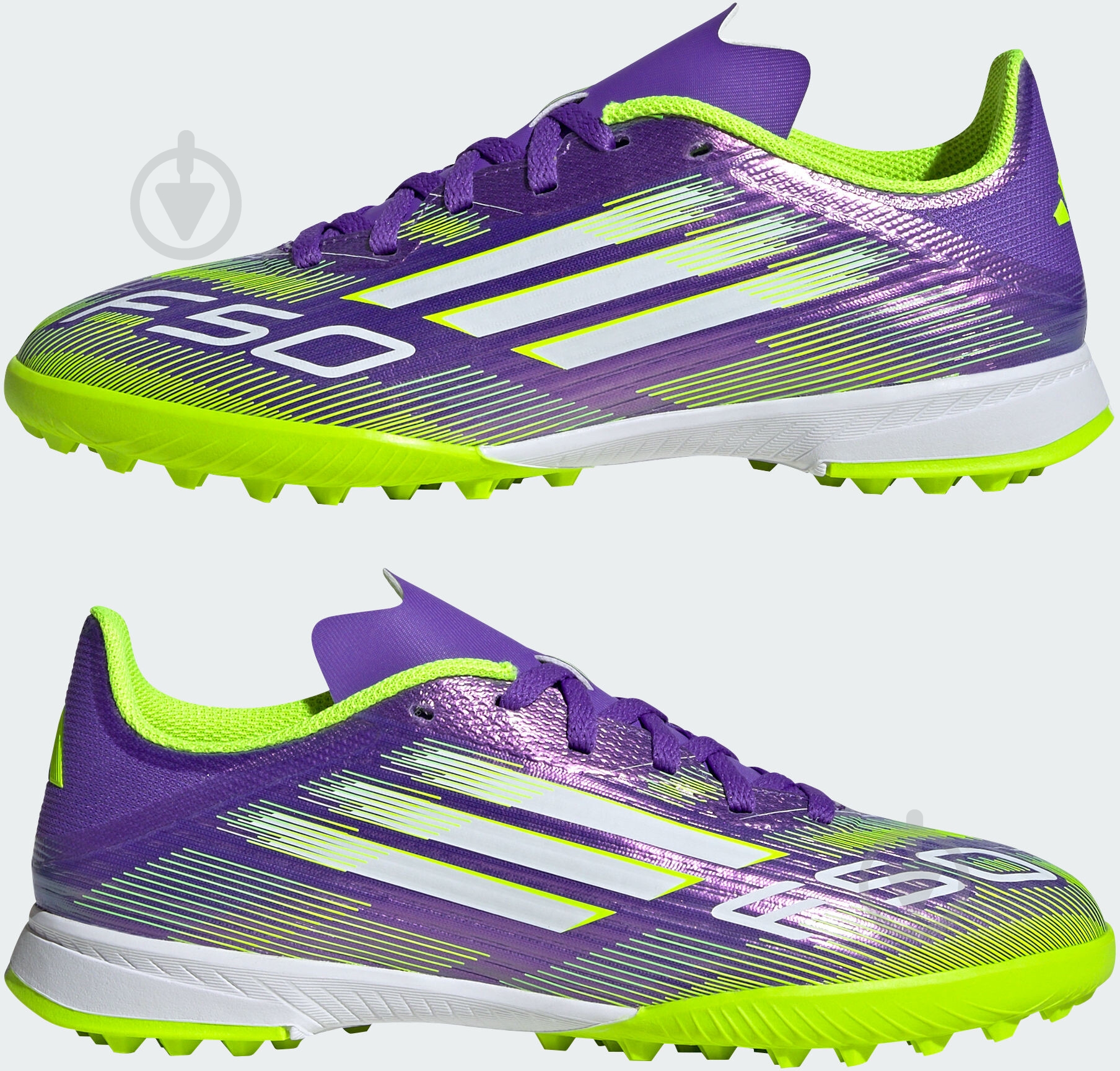 Сороконожки Adidas F50 LEAGUE TF J JI0000 р.37 1/3 фиолетовый - фото 5 Сороконожки Adidas F50 LEAGUE TF J JI0000 р.37 1/3 фиолетовый - фото 5