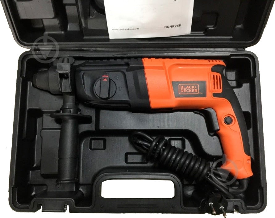 Перфоратор Black+Decker SDS-Plus, 800Вт BDHR26K - фото 5