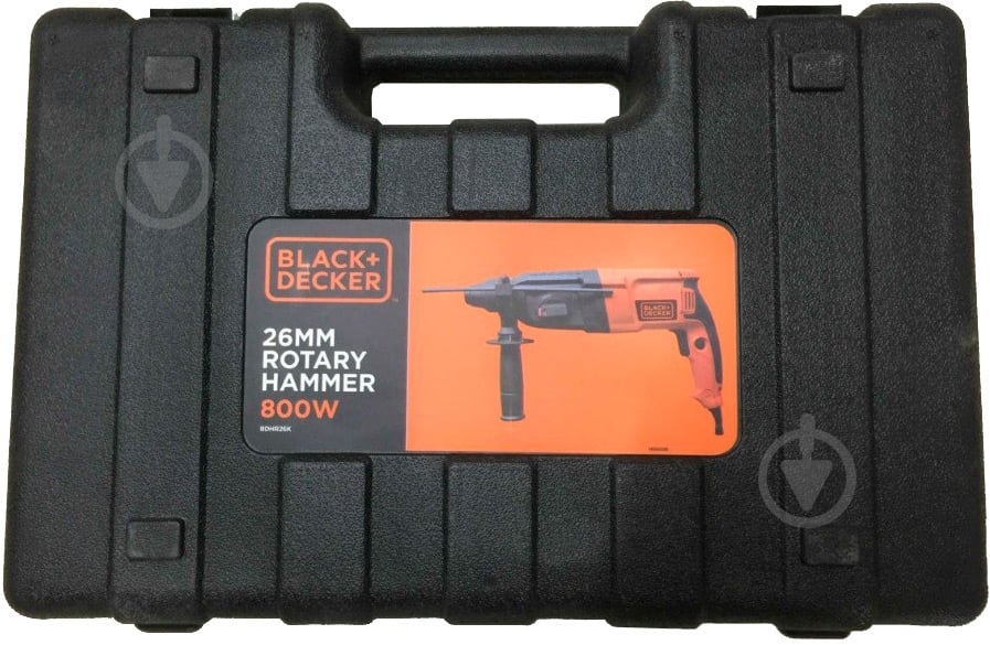 Перфоратор Black+Decker SDS-Plus, 800Вт BDHR26K - фото 3