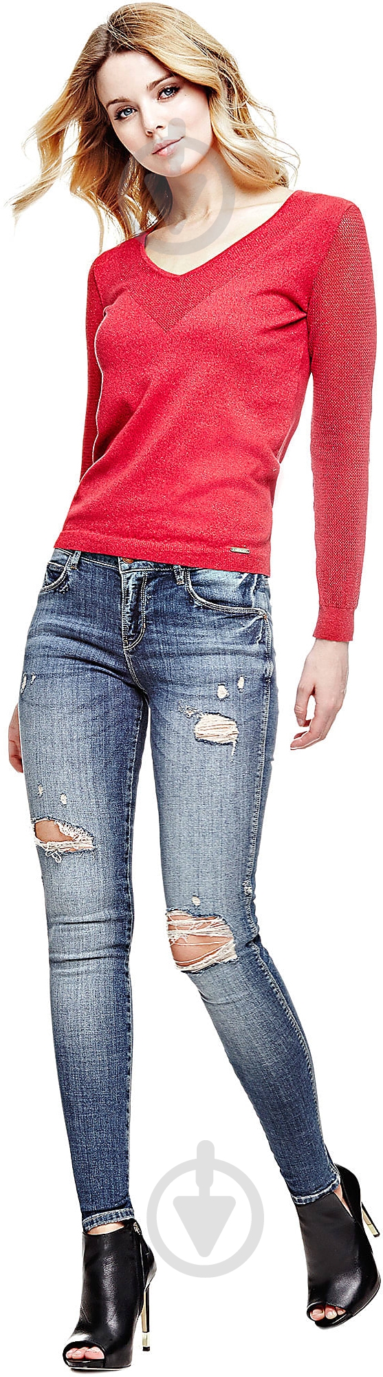 Джинсы Guess W64AJ2.D2CA1;JAZD синий - фото 2