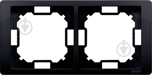 Рамка двухместная Simon Basic универсальная матовый графит BMRC2/28 - фото 1