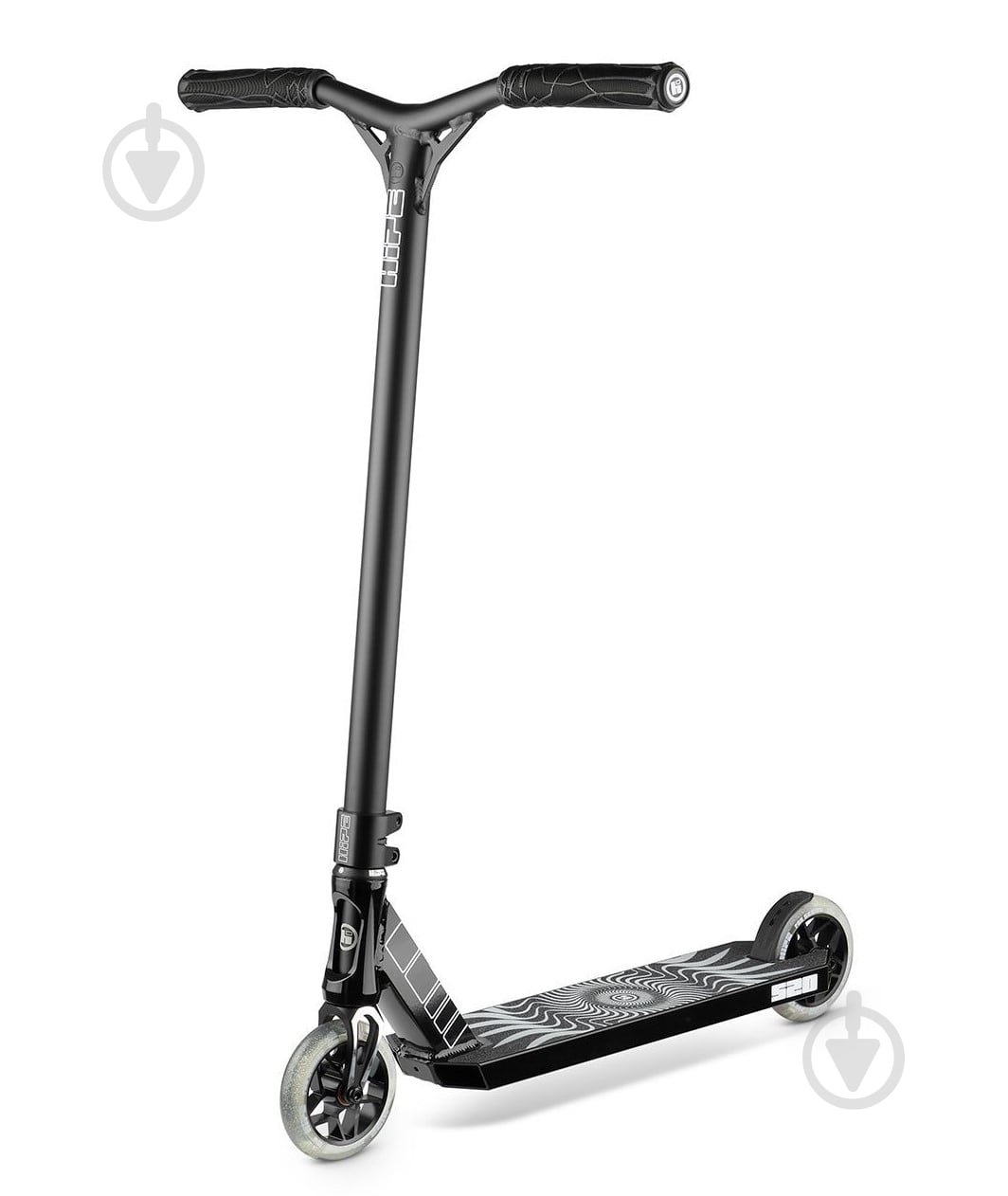 Самокат Hipe S20 черный с белым 250866 - фото 1