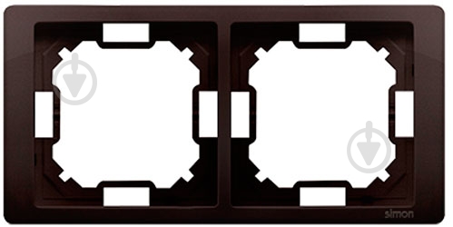 Рамка двухместная Simon Basic универсальная шоколадный BMRC2/47 - фото 1
