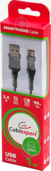 Кабель Cablexpert 1 м черный (CCPB-C-USB-09BK) - фото 3