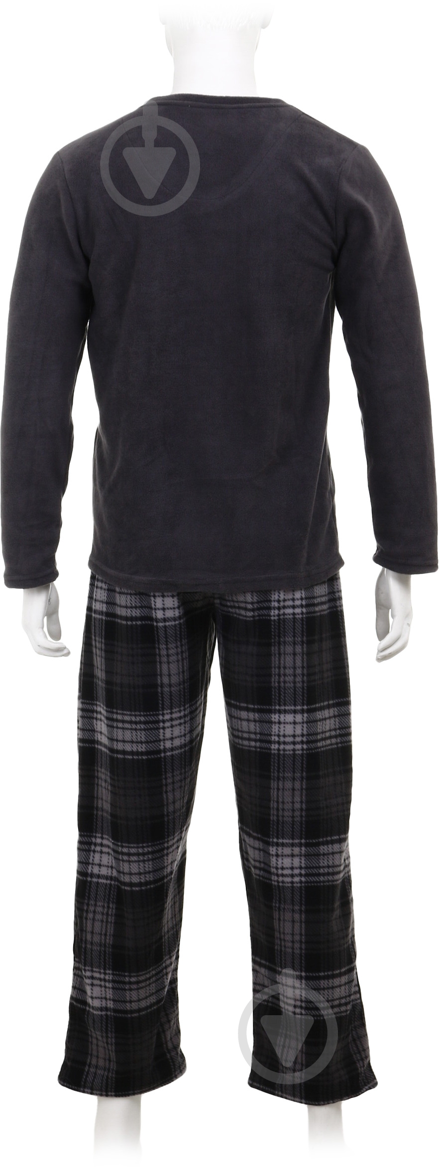 Костюм домашний мужской La Nuit Basic Check р. M серый - фото 3