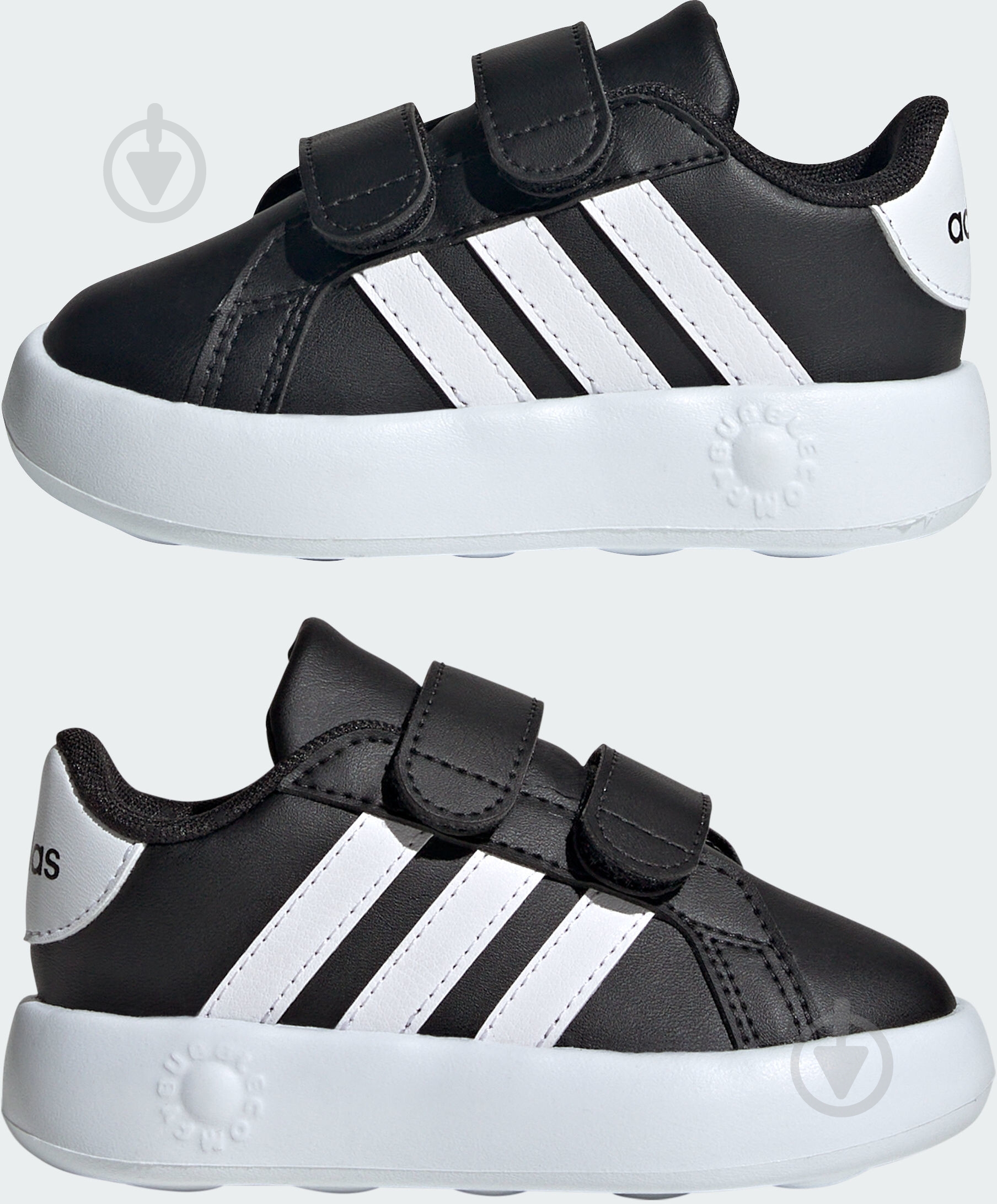 Кроссовки детские демисезонные Adidas GRAND COURT 2.0 CF ID5272 р.20 черные - фото 5