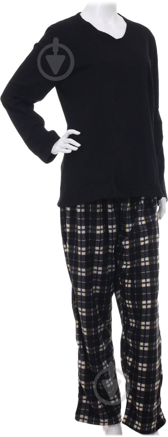 Костюм домашний мужской La Nuit Basic Check р. M черный - фото 1