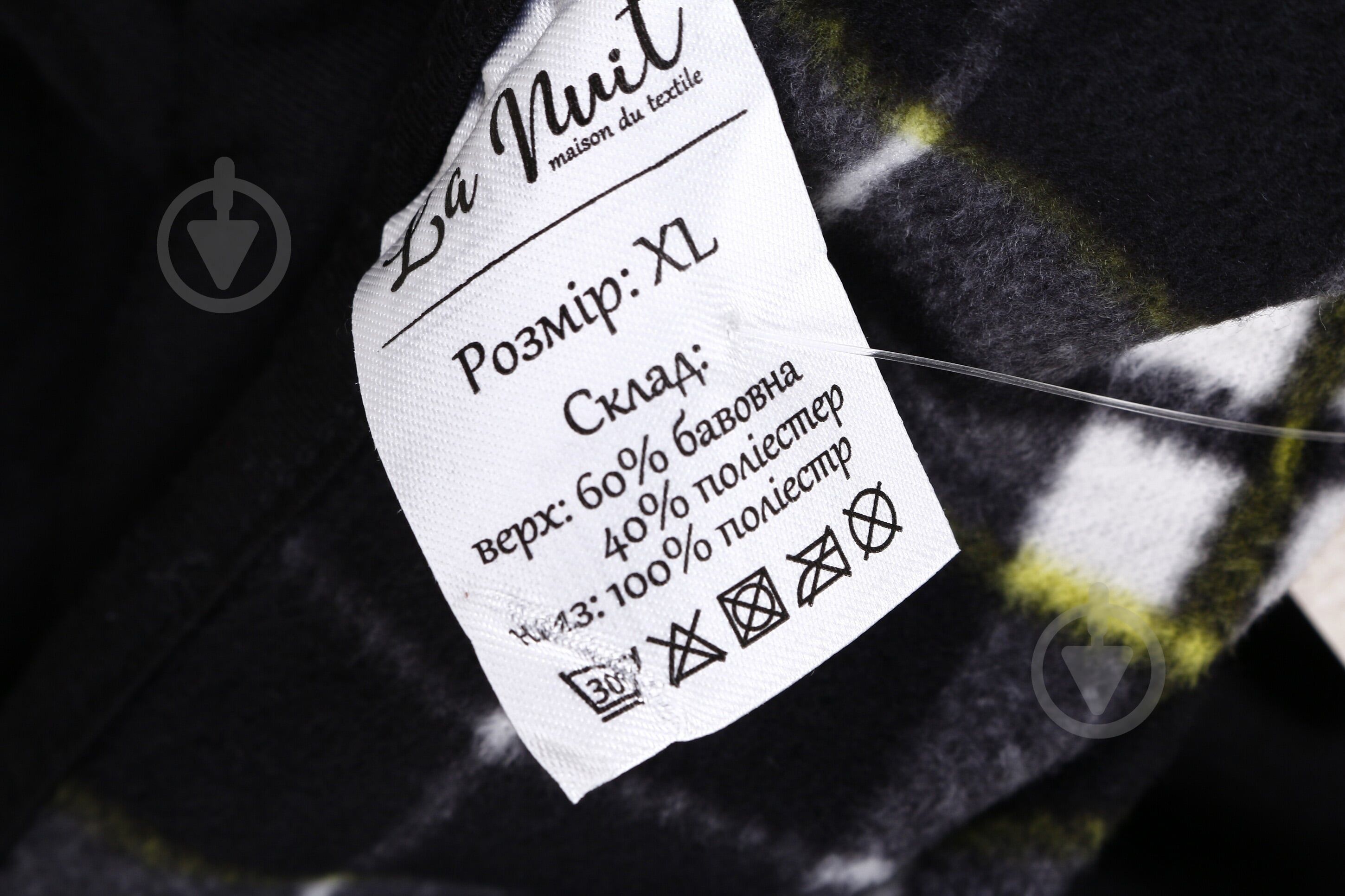 Костюм домашний мужской La Nuit Basic Check р. XL черный - фото 5