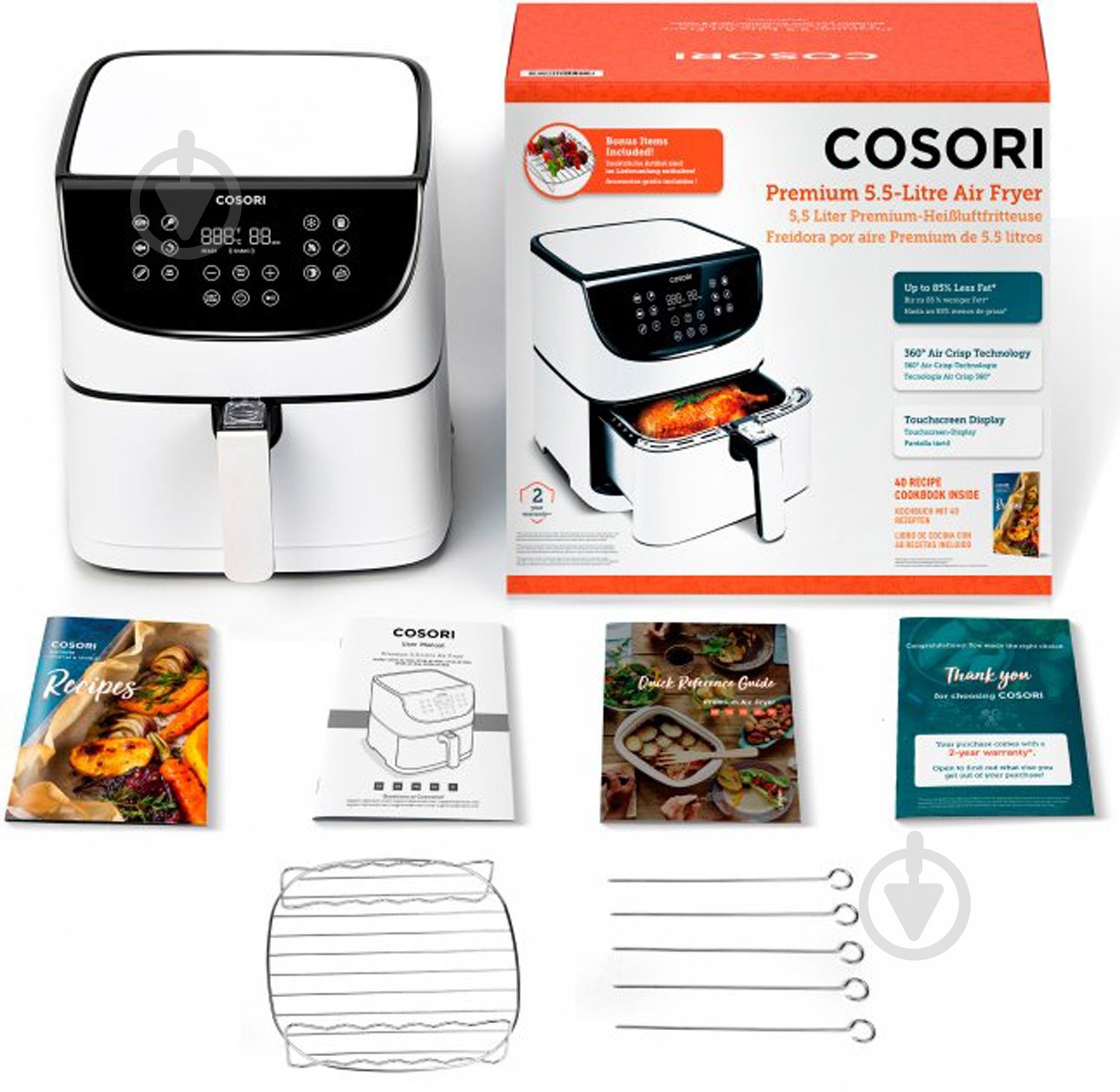 Мультипечь Cosori Premium CP158-AF-RXW - фото 7