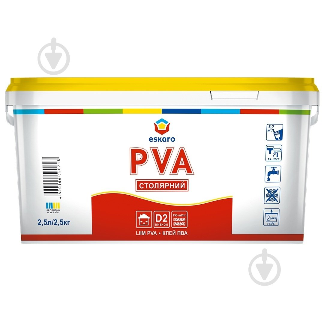 Клей PVA eskaro 2,5л - фото 1