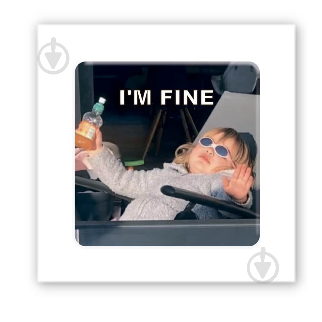 Стикер 3D Tattooshka "I'm fine" - фото 1