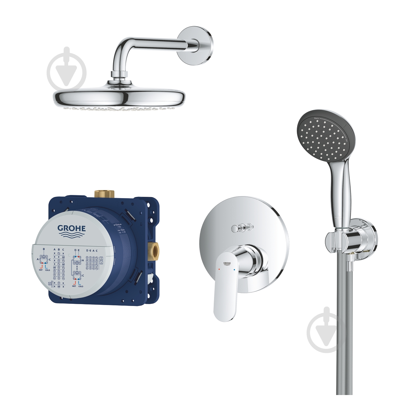 Душова система прихованого монтажу Grohe Start 210 (25220001) - фото 3