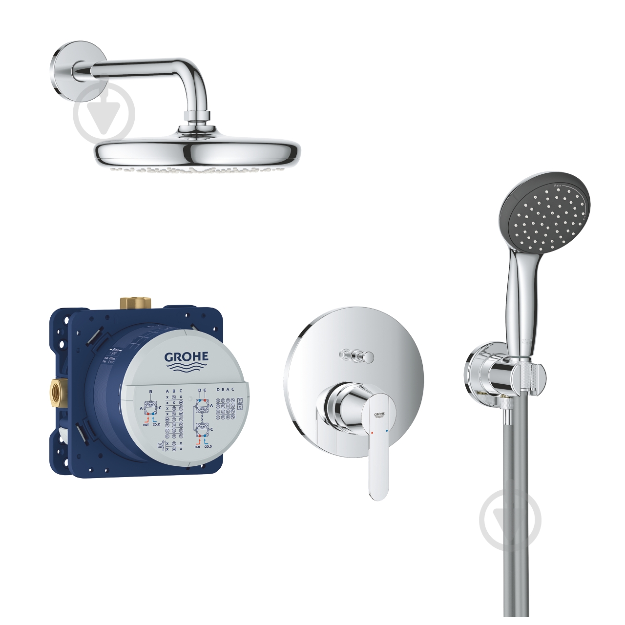 Душова система прихованого монтажу Grohe Start 210 (25220001) - фото 2