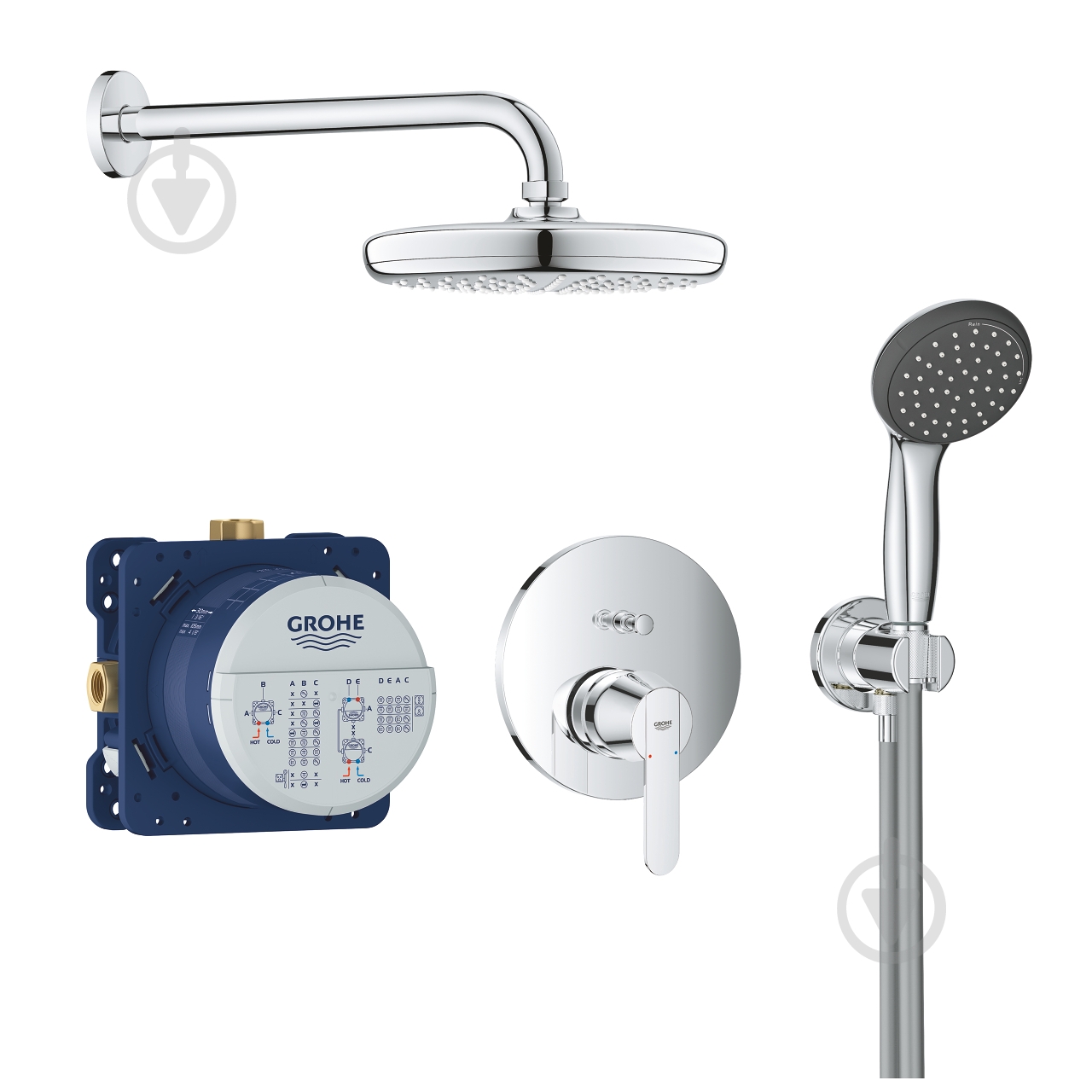Душова система прихованого монтажу Grohe Start 210 (25220001) - фото 1