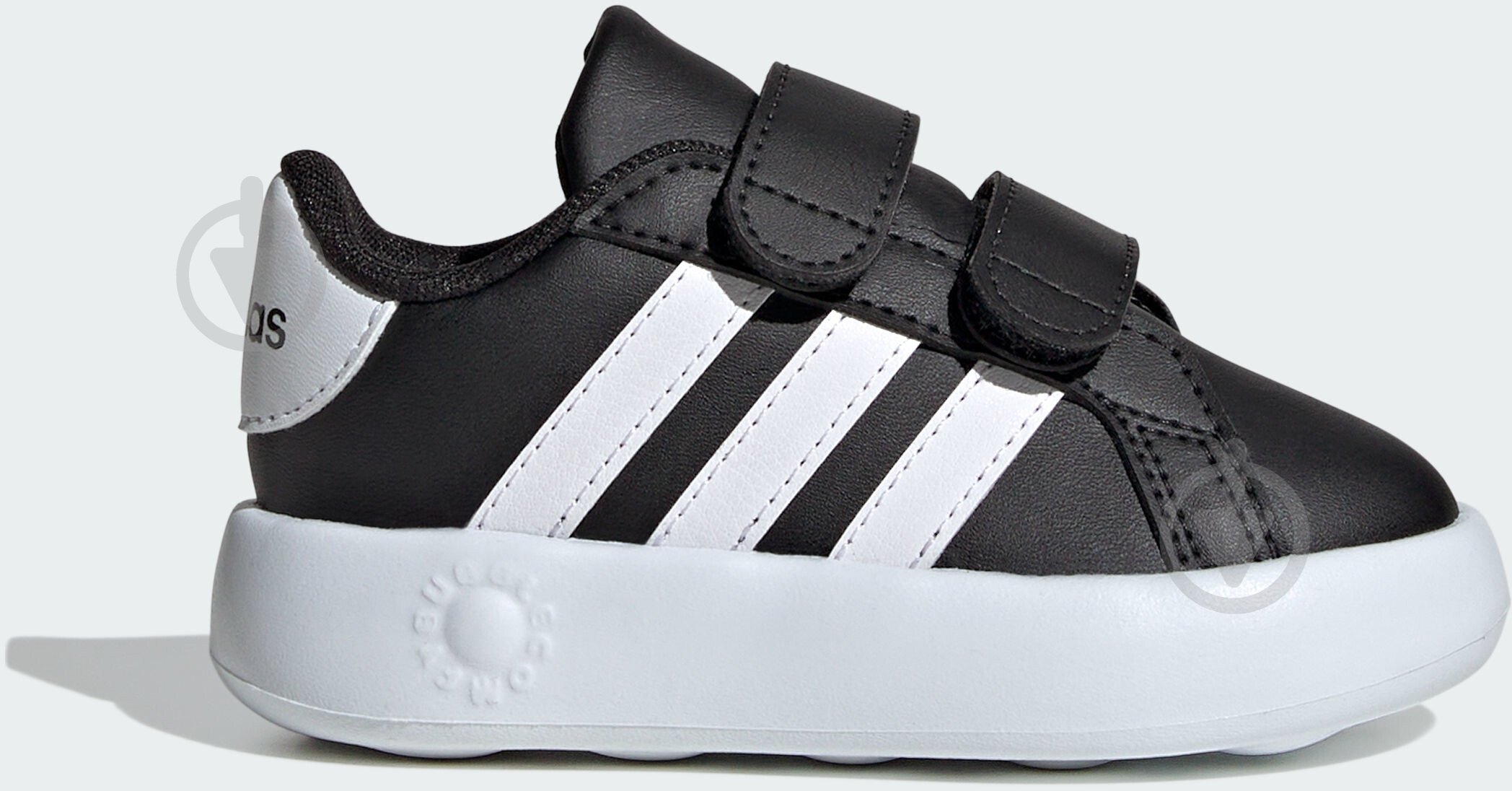 Кроссовки детские демисезонные Adidas GRAND COURT 2.0 CF ID5272 р.26 черные - фото 1