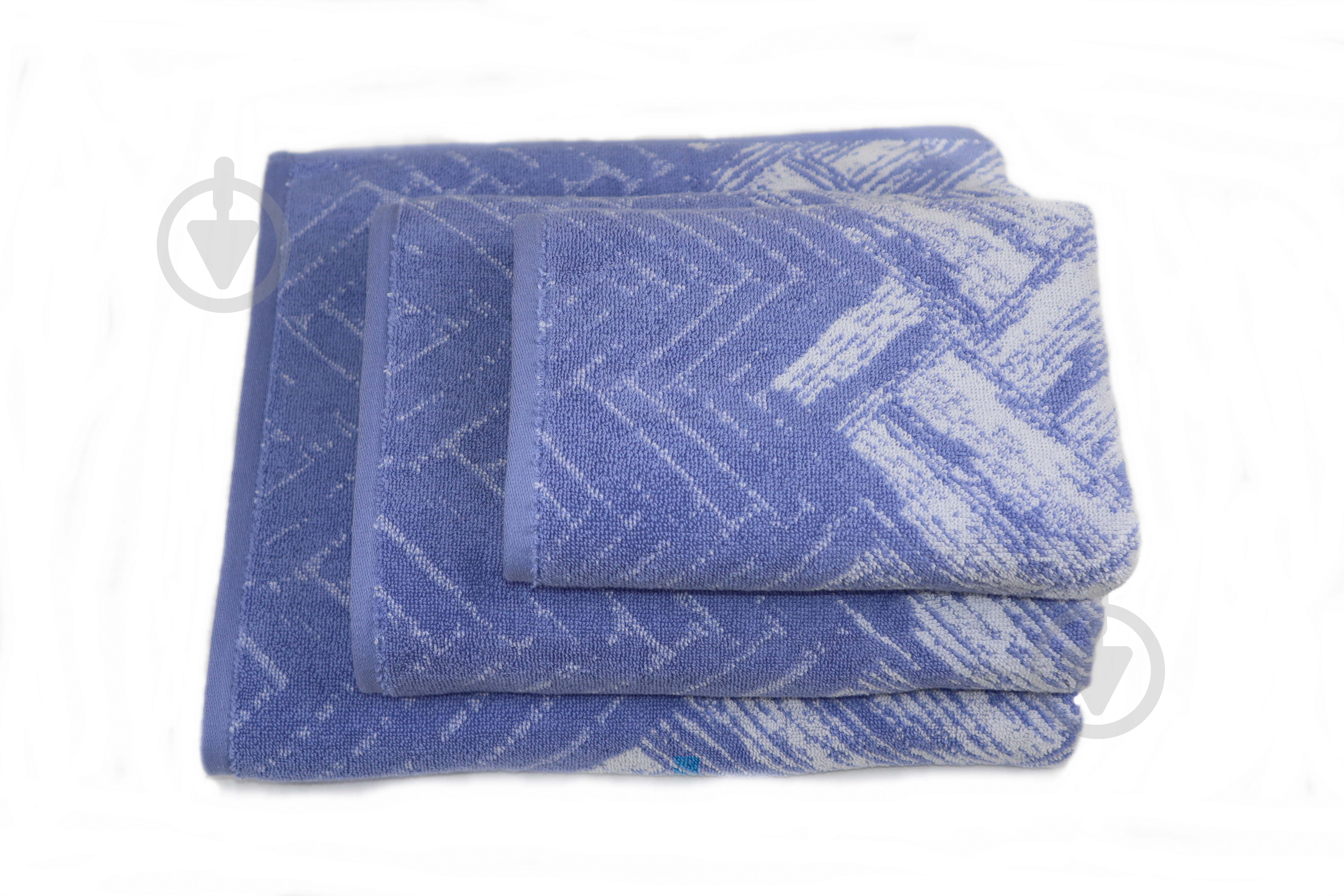 Полотенце махровое Shane 50x90 см синий с рисунком La Nuit - фото 2